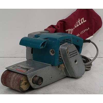 Makita 850 Watt Electric Belt Sander and AEG 550 Watt Electric Drill