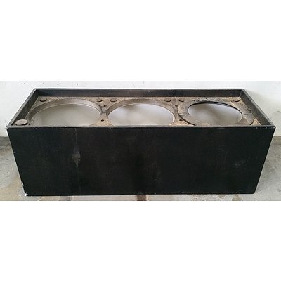 Matte Black Rectangle 3 hole Sub Irrigation Pot - Lot Of 2