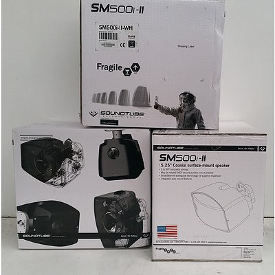 SoundTube (SM500i-II) 5.25" Coaxial Surface-Mount Speaker - Lot of Three *Brand New