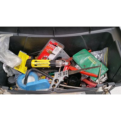 Stanley Portable Toolbox and Various Tools