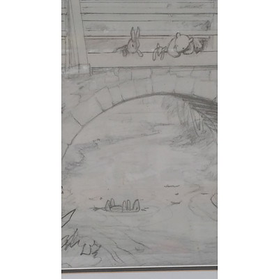 Offset Print of Winnie The Pooh Sketch