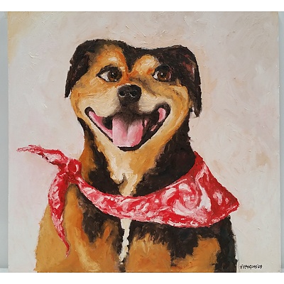 Francois Dog Study 2009, Oil on Canvas 