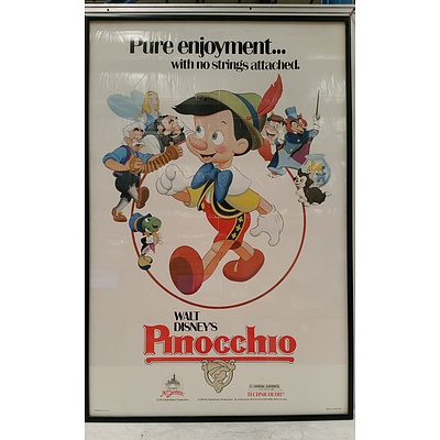 Framed Pinocchio Movie Poster