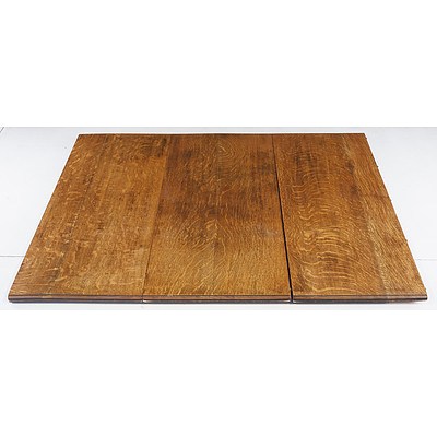 Impressive Edwardian Oak Extension Dining Suite for Ten, Early 20th Century