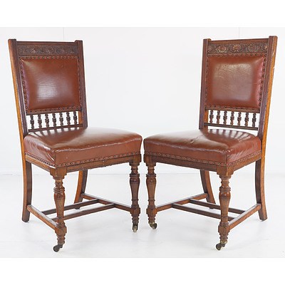 Impressive Edwardian Oak Extension Dining Suite for Ten, Early 20th Century