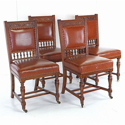 Impressive Edwardian Oak Extension Dining Suite for Ten, Early 20th Century