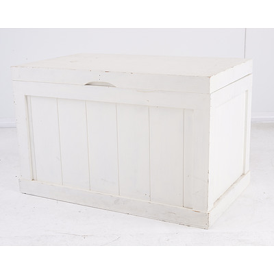 White Painted Pine Chest