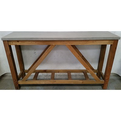 Rustic Hall Table