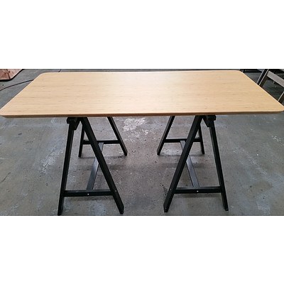 Contemporary Trestle Table
