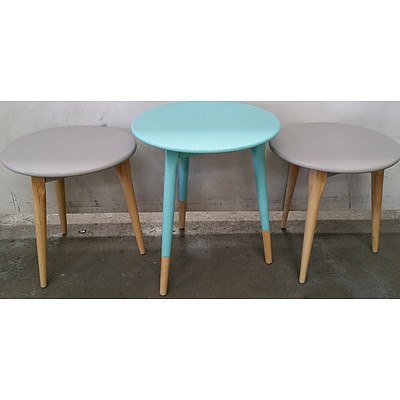 Contemporary Occasional Tables - Lot of Three