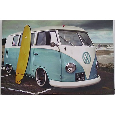 Stretched Canvas VW Combi Print