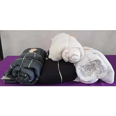 Two Doonas and Two Padded Quilts