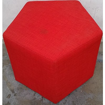 Contemporary Pentagonal Pouffe