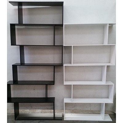 Contemporary Bookshelves - Lot of Two