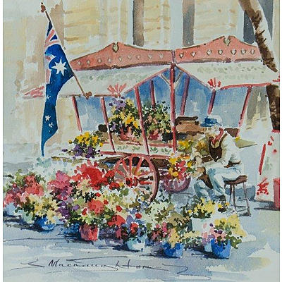 MACNAUGHTON Jenny 'The Flower Seller', W/Clr