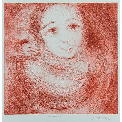 BOYD, David (1924-2011), 'Musician' , Coloured Etching 43/60