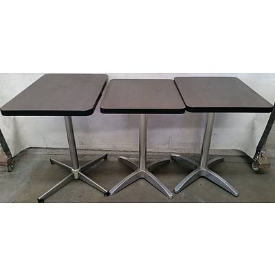 Compact Cafe Tables - Lot of Three