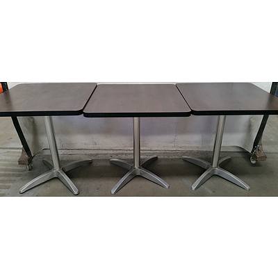 Veneer Cafe Tables - Lot of Five