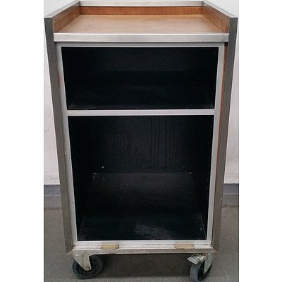 Mobile Commercial Stainless Steel Gastronomy Cart