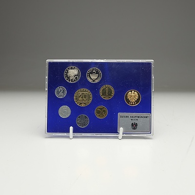 1987 Proof Set Austrian Coins