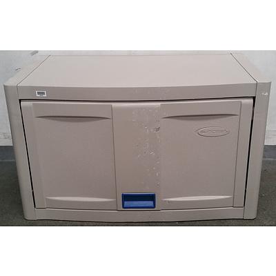 Suncast Platinum Wall Mounted Storage Cabinet - Lot Of 8