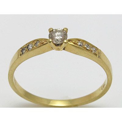 Vintage 18ct Gold Diamond Ring