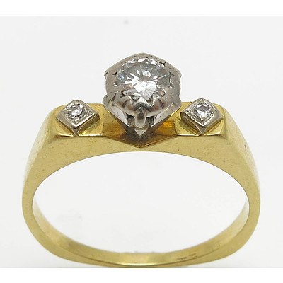 Vintage 18ct Gold Diamond Ring