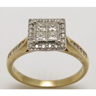 9ct Gold Diamond Ring