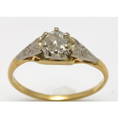 Vintage Diamond Ring - 18ct Gold (tested)