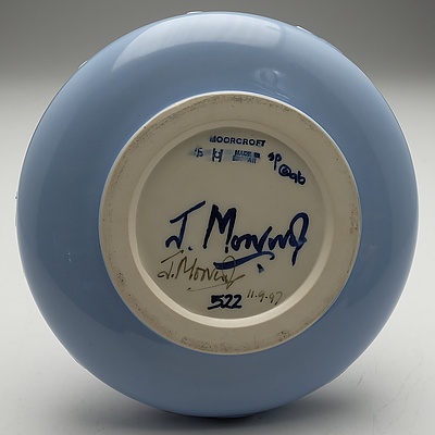 Moorcroft Florian Yacht Vase, Celebrating the 1897-1997 Centenary of Moorcroft, Circa 1997