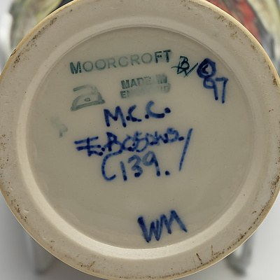 Moorcroft Victoriana Vase Designed by Emma Bossons, 1998