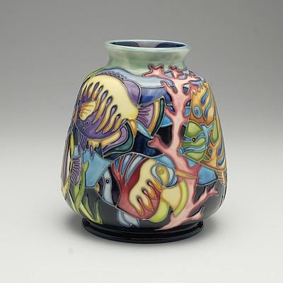 Moorcroft Martinique Vase Designed by Jeanne McDougall, 1997