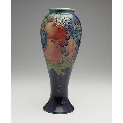 William Moorcroft Pomegranate Vase, Circa 1987