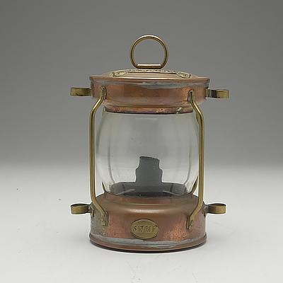 Vintage S.W.M.F Copper Ships Lantern