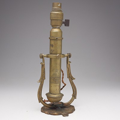 Antique S W Silver & Co London Gimbal Lamp