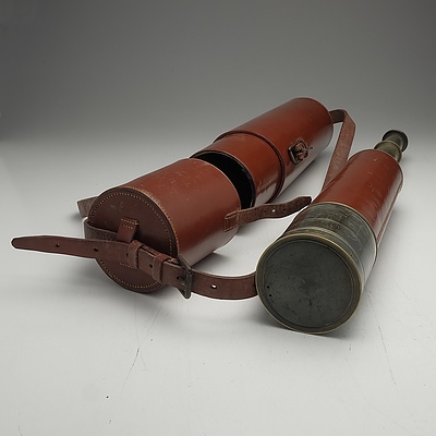Dollond London Telescope with Leather Case, No 8547