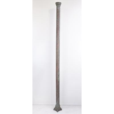 Antique Brass Ships Corinthian Style Column