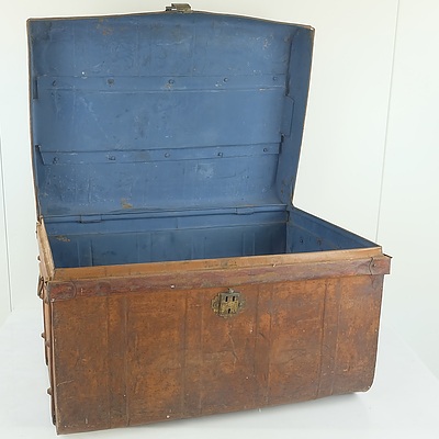 Vintage Steel Trunk