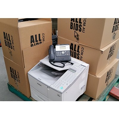 Bulk Lot of Assorted IT Equipment & Accessories - Cables, Docking Stations & Fax Machines