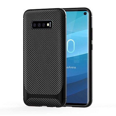 Carbon Fiber Design Soft TPU Back Cover for Samsung Galaxy S10 Plus - Lot of 150 - Brand New - RRP $1500.00