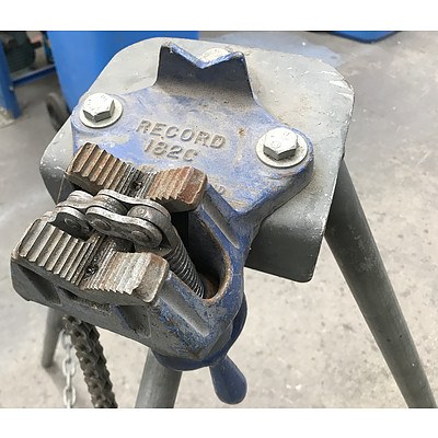 Record 182C Portable Pipe Bender & Stand