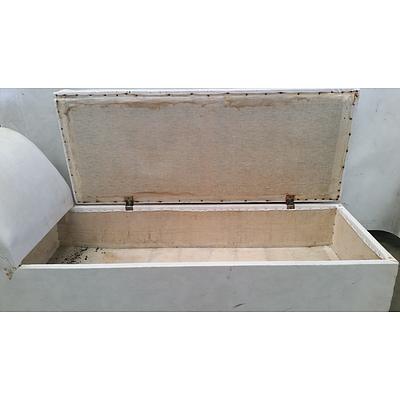 Vintage Vinyl Chaise Lounge