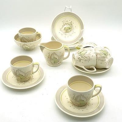 Vintage Susie Cooper Crown Works Demitasse Setting For Six