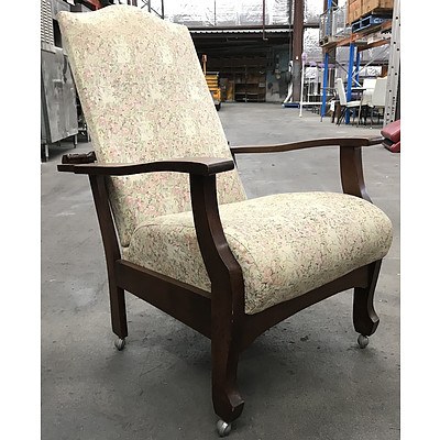 Vintage Maple Reclining Morris Chair