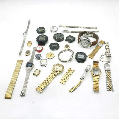 Group of Watches, Parts and Accessories