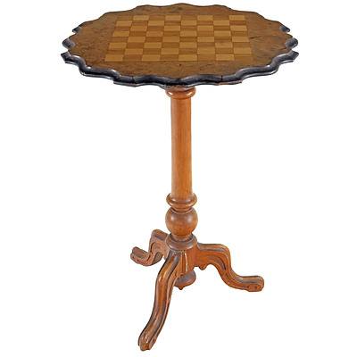 Victorian Inlaid Walnut Games Table Circa 1880