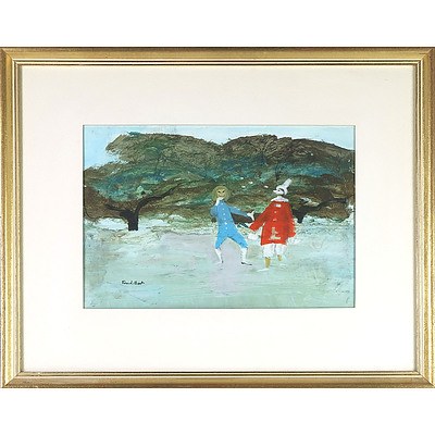 Frank Beck (1906-1986) Two Artworks, Italian Comedy No.2 and No.6, Acrylic and Pencil on Paper