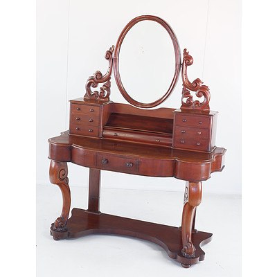 Victorian Mahogany Dressing Table Circa 1880