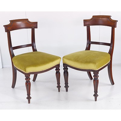 Eleven Early Victorian Mahogany Dining Chairs Circa 1850
