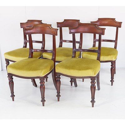 Eleven Early Victorian Mahogany Dining Chairs Circa 1850